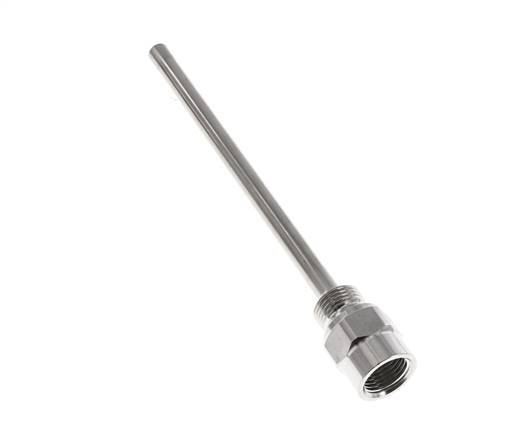 Termopozo de acero inoxidable G 1/2 pulgadas para vástago de 200 mm Máx. 600°C y 25 bares
