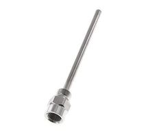 Termopozo de acero inoxidable G 1/2 pulgadas para vástago de 200 mm Máx. 600°C y 25 bares