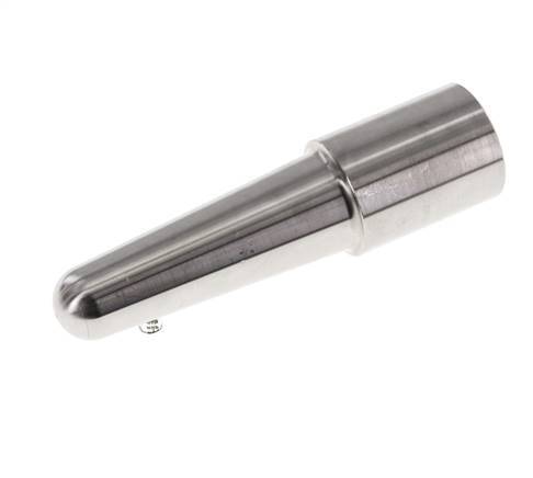 Termopozo de conexión soldable de acero inoxidable para vástago de 100 mm máx. 600°C y 25 bares