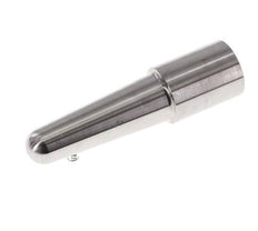 Termopozo de conexión soldable de acero inoxidable para vástago de 100 mm máx. 600°C y 25 bares