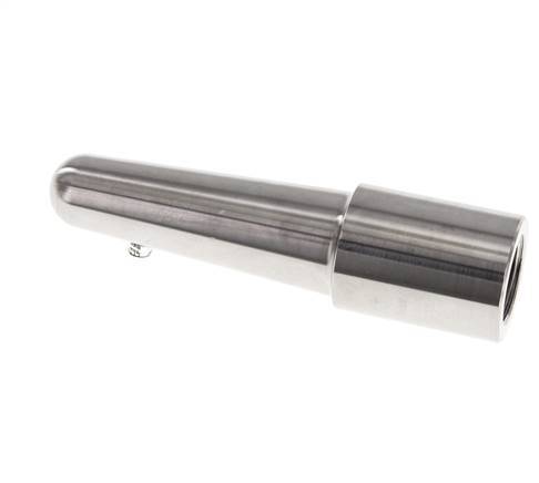 Termopozo de conexión soldable de acero inoxidable para vástago de 100 mm máx. 600°C y 25 bares