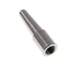Termopozo de conexión soldable de acero inoxidable para vástago de 100 mm máx. 600°C y 25 bares
