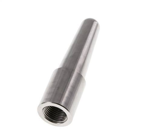 Termopozo de conexión soldable de acero inoxidable para vástago de 100 mm máx. 600°C y 25 bares