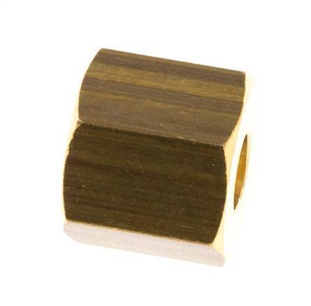 M10x1 x 5mm Brass Union nut for Compression fitting [10 Pieces]