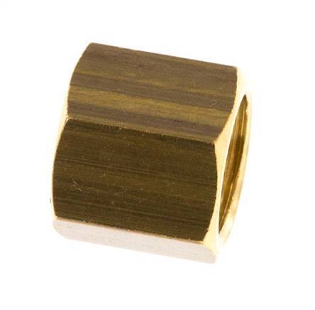 M10x1 x 5mm Brass Union nut for Compression fitting [10 Pieces]