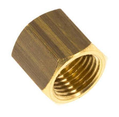 M10x1 x 5mm Brass Union nut for Compression fitting [10 Pieces]