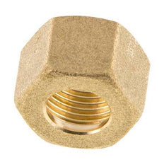 M18x1.5 x 12mm Brass Union nut for Compression fitting [2 Pieces]