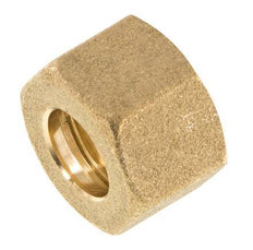 M18x1.5 x 12mm Brass Union nut for Compression fitting [2 Pieces]