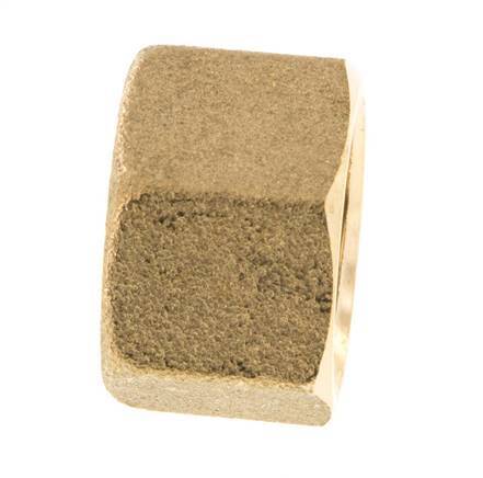 M18x1.5 x 12mm Brass Union nut for Compression fitting [2 Pieces]