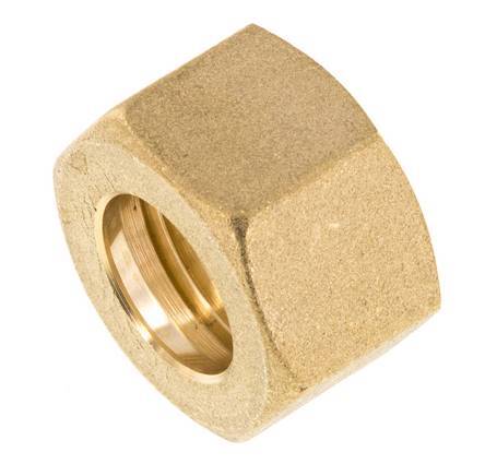 M20x1.5 x 14mm Brass Union nut for Compression fitting [2 Pieces]