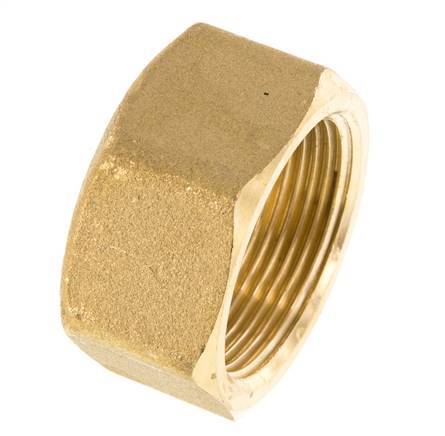 Tuerca de unión de latón M30x1,5 x 22 mm para racor de compresión