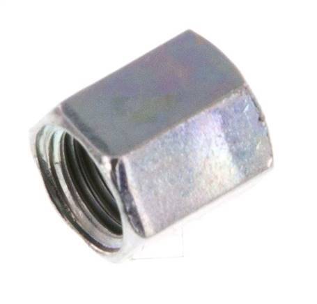 M8x1 x 4LL Zinc plated Steel Union nut for Cutting ring [20 Pieces]