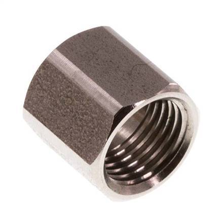 M10x1 x 6LL Tuerca de unión de acero inoxidable para anillo de corte