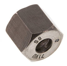 M16x1,5 x 8S Tuerca de unión de acero inoxidable para anillo de corte