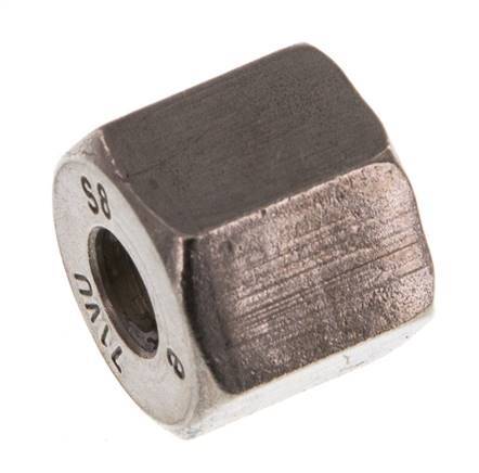 M16x1,5 x 8S Tuerca de unión de acero inoxidable para anillo de corte