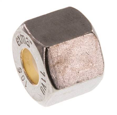 M18x1,5 x 10S Tuerca de unión de acero inoxidable para anillo de compresión