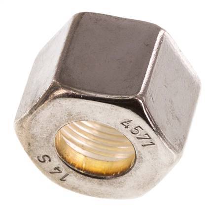 M22x1,5 x 14S Tuerca de unión de acero inoxidable para anillo de compresión