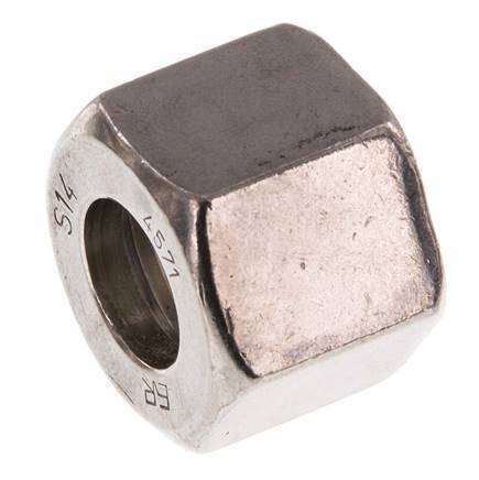 M22x1,5 x 14S Tuerca de unión de acero inoxidable para anillo de corte