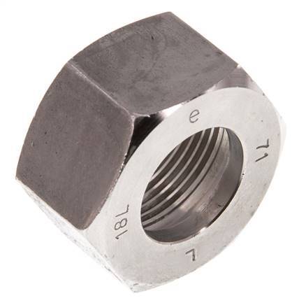M26x1,5 x 18L Tuerca de unión de acero inoxidable para anillo de corte