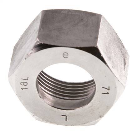 M26x1,5 x 18L Tuerca de unión de acero inoxidable para anillo de corte