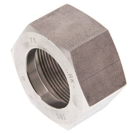 M52x2 x 38S Tuerca de unión de acero inoxidable para anillo de corte