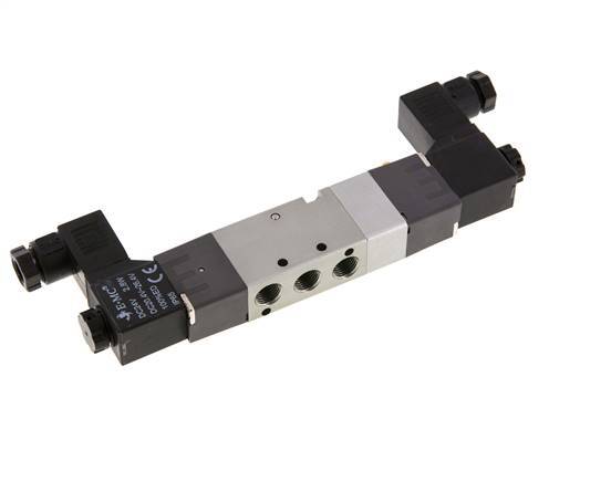 válvula solenoide de centro de presión 5/3 G1/8'' 230V AC 1.5-8bar/21.0-112psi E.MC