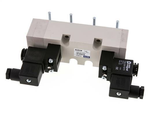 5/3 ISO 5599-2 Válvula solenoide central de escape 115V AC 2-10bar/28-140psi YPC