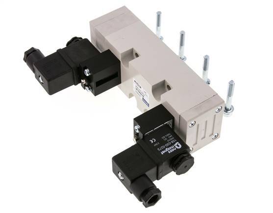 5/3 ISO 5599-2 Válvula solenoide central de escape 115V AC 2-10bar/28-140psi YPC