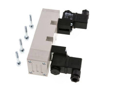 5/3 ISO 5599-2 Válvula solenoide central de escape 115V AC 2-10bar/28-140psi YPC
