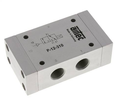 válvula piloto de aire 3/2 G1/2'' (G1/8'') ATEX 1-10bar/14-140psi Airtec