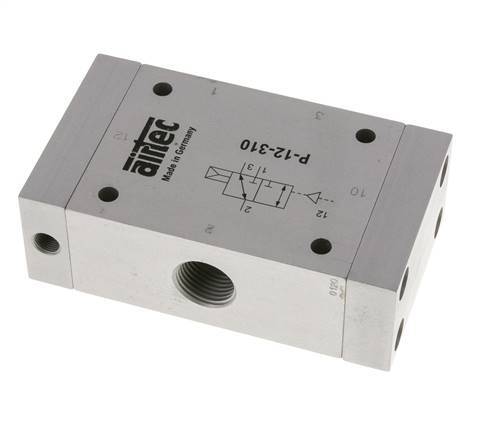 válvula piloto de aire 3/2 G1/2'' (G1/8'') ATEX 1-10bar/14-140psi Airtec