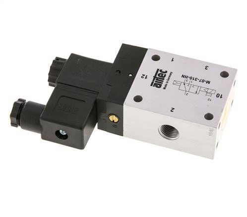 válvula solenoide 3/2 G1/4'' NC 24V DC 1.5-10bar/21.0-140psi Airtec