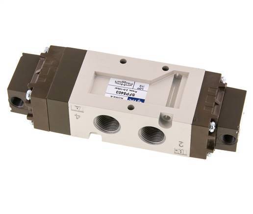 5/3 G3/8'' (G1/8'') Válvula piloto de aire central de escape 2-10bar/28-140psi YPC