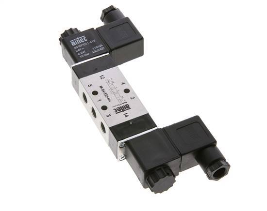 válvula solenoide central de escape 5/3 G1/8'' 230V AC 3-10bar/42-140psi Airtec