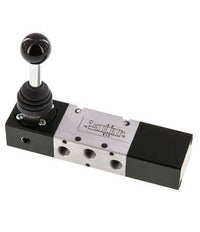 válvula de palanca manual de escape central 5/3 G1/8'' -0,95-10bar/-13,2-140psi