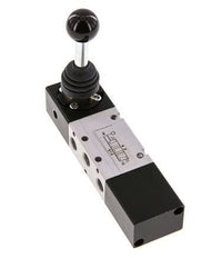válvula de palanca manual de escape central 5/3 G1/8'' -0,95-10bar/-13,2-140psi