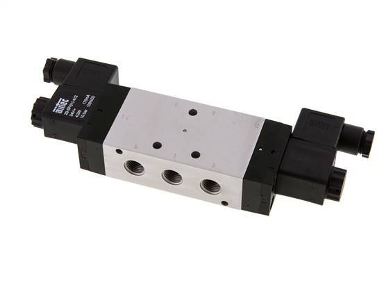 válvula solenoide de centro de presión 5/3 G1/4'' 230V AC 3-10bar/42-140psi Airtec