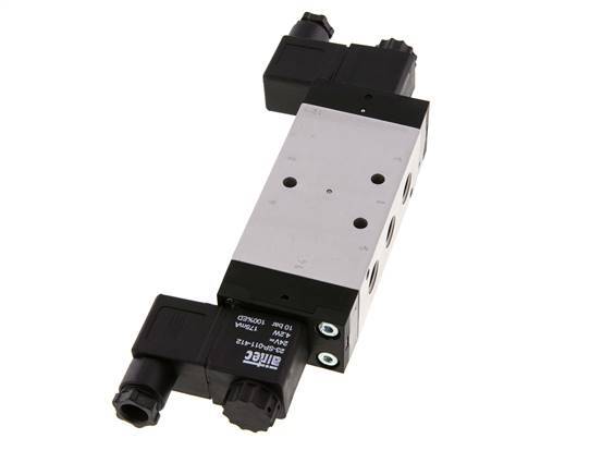 válvula solenoide de centro de presión 5/3 G1/4'' 230V AC 3-10bar/42-140psi Airtec