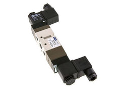 5/3 G1/4'' (G1/8'') Válvula solenoide de centro cerrado 12V DC 2-10bar/28-140psi YPC