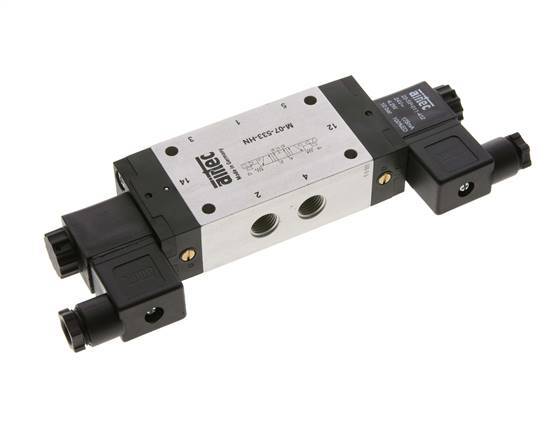 válvula solenoide central de escape 5/3 G1/4'' 24V DC 3-8bar/42-112psi Airtec