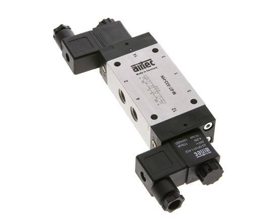 válvula solenoide central de escape 5/3 G1/4'' 24V DC 3-8bar/42-112psi Airtec