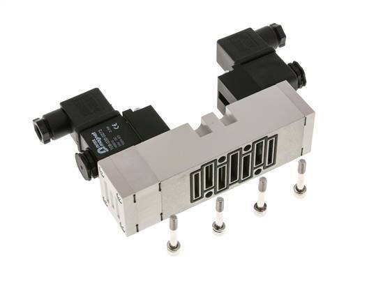 5/3 ISO 5599-1 Válvula solenoide de centro de presión 24V AC 2-10bar/28-140psi YPC