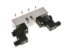 5/3 ISO 5599-1 Válvula solenoide de centro de presión 24V AC 2-10bar/28-140psi YPC