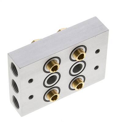 Colector 2 estaciones 5/2 5/3 vías Airtec M05/P05