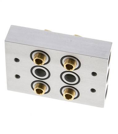 Colector 2 estaciones 5/2 5/3 vías Airtec M05/P05