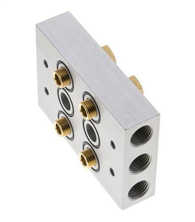 Colector 2 estaciones 5/2 5/3 vías Airtec M05/P05