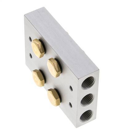 Colector 2 estaciones 5/2 5/3 vías Airtec M05/P05