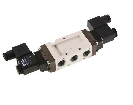 válvula solenoide biestable 5/2 G3/8'' 24V DC 1.5-10bar/21.0-140psi YPC