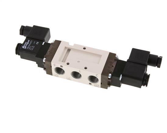 válvula solenoide biestable 5/2 G3/8'' 24V DC 1.5-10bar/21.0-140psi YPC