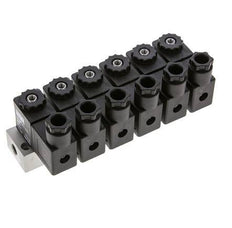 válvula solenoide 6x3/2 G1/8'' NC 24V DC -0.95-10bar/-13.2-140psi Airtec